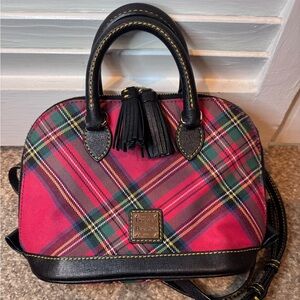 Dooney & Bourke Plaid Tartan Satchel Crossbody Bag Mini